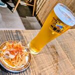 Hotto - 生ビール＆　金平牛蒡の柚子山椒和え