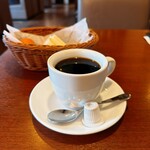 SAMURAI喫茶 - ハムサンド＋ゆで卵　モーニング