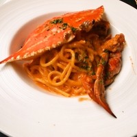 ダニエルズ - たっぷり前菜と生パスタのランチ（渡り蟹のクリーミーなトマトソース＋300円）