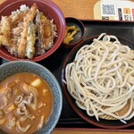  久兵衛屋 - 料理写真:旨辛肉つけ汁満腹定食（うどん並盛、税込1419円）