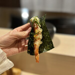 天ぷら 辻 - 追加　海老天むす