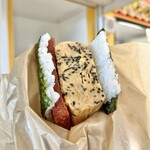 福助の玉子焼き - 料理写真:もずく厚焼き玉子のポーク玉子おにぎり