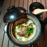 YORIMICHI Odaiba - 北海道産の鴨と栗の土鍋ご飯