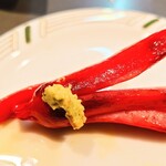 居酒屋 味平 - 『焼ウインナー〜お刺身盛合わせのわさびを添えて〜』