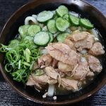 手打ちセルフうどん 海侍 - 鶏わさび漬けぶっかけ650円