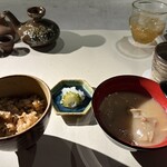くにんだ - お椀と飯物、香の物