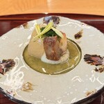 肉和食 月火水木金土日 - 寒鰤と冬大根石蓴餡掛け