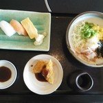 和食さと - 日替わり麺ランチ【彩五色うどんセット】