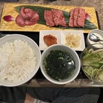 焼肉 千味庭  前橋五差路店 - 【2026.1.3(土)】⑭GOSAROスペシャルランチ（上タン塩＋極上カルビ＋和牛イチボ＋並盛飯＋スープ＋野菜サラダ＋漬物＋杏仁豆腐）2,800円