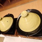 食べるお宿 浜の湯 - 鍋物 鶏つみれねぎま鍋 エリンギ、小松菜 