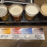 白雪ブルワリーレストラン長寿蔵 - ドリンク写真:ビール飲み比べ