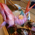 食べるお宿 浜の湯 - 金目鯛姿造り