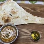 ダルバール - 私の「キーマカレー（辛さ５）セット」をナンで♡
