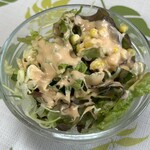 ダルバール - 先ずはサラダが配膳！