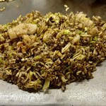 お好み焼 青森 - ちゃんぽんそばメシ。熱々ウマウマ。