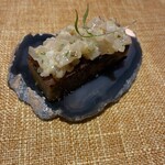 Yd'or - 久保寺農園の薩摩芋のガレットアコヤ貝のレムラード