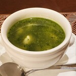 トラットリア・ラ・カパンナ - 蛤と鯛の生海苔スープ