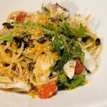 トラットリア・ラ・カパンナ - 墨イカとオリーブのパスタ