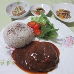 カフェ あぷりこっと  - ハンバーグ900円