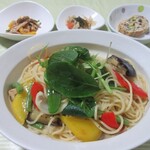 カフェ あぷりこっと  - 野菜のゆずコショーパスタ850円
