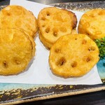 八金 - れんこん挟み揚げ