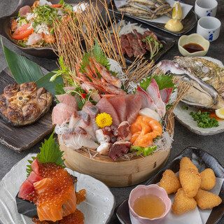 当店名物の鮮度抜群の海鮮メニュー！