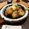 天然大海老天丼 自家製おうどん 白狐 - 