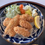 くまもと中央カントリークラブ - アジフライとカキフライ定食