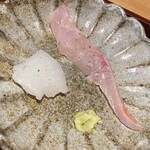 馳走 啐啄一十  - 紋甲イカと金目鯛の刺身