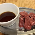 大衆ホルモン・やきにく 煙力 - ハラミポン酢　その代わり塩ハラミはメニューに無し
