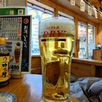 トロ政 新宿店 - アサヒスーパードライ　生中ジョッキ