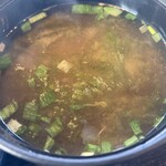いかだ荘 山上 - 牡蠣の味噌汁