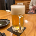 いざかや しん - いつもビール、サーバー、ジョッキの管理がきっちりされているため、ビールもクリーミーな泡も美味しいです(o^^o)
