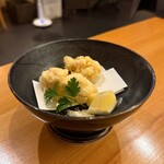 いざかや しん - 冬のお楽しみ、鱈白子はクリーミーで濃厚な味わいが堪りません！！(o^^o)