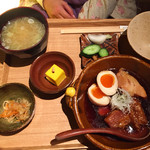 ごはんや一芯 代官山 - 角煮定食