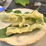 たち呑み しゃーぷ - 万願寺とうがらし天ぷら