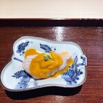 菊鮨 - 鰆雲丹醤油