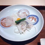 菊鮨 - 虎河豚のお造り