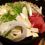 きん菜家 - すき焼き食べ放題（牛）120分¥2000税込