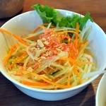 Daothailand - 青パパイヤサラダはシャキシャキッとした食感