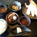 Itoi - 海老天定食（1000円）2014年12月