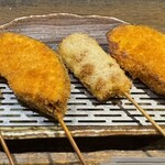 串揚げ処 味串 - 串揚げ（ちくわ、かぼちゃ）