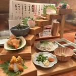 博多炉端 魚男 - ★元祖！お刺身階段盛り合わせ