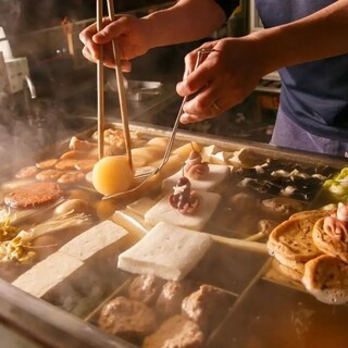 人気の自家製のあご出汁おでんも充実！