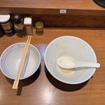 寿製麺 よしかわ 川越店 - 完食完飲でござるの図。
