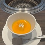 焼肉 銀座コバウ 並木通り店 - デザートのマンゴー杏仁豆腐