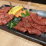 焼肉 三千里 - 上ロース&上カルビ