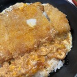 資さんうどん - カツとじ丼アップです。