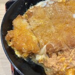 資さんうどん - カツとじ丼アップです。