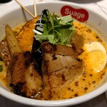 北海道スープカレー Suage 池袋店 - 角煮と７種の野菜カレー  1,830yen (ココナッツスープ  +200yen)